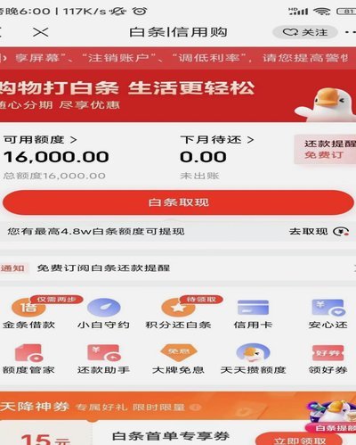 白条额度取现：机遇与风险并存